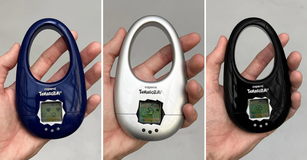 Coperni's Tamagotchi Bags come in three colors | ©Image Credit: Instagra/Tamagotchi US