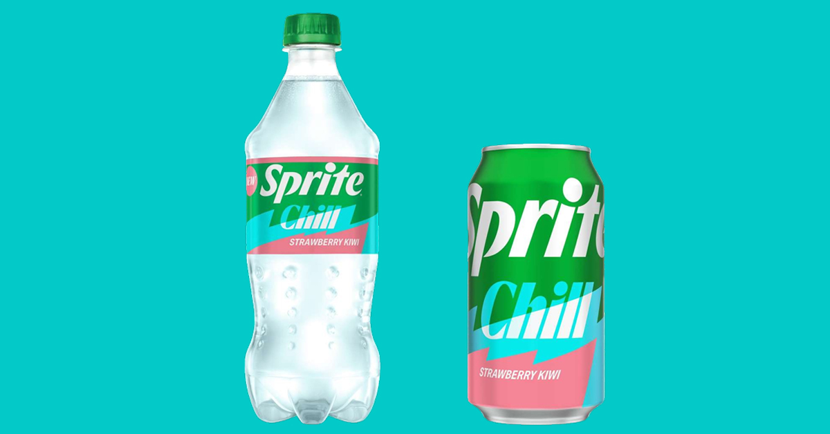 A bottle and a can of Sprite Chill Strawberry Kiwi | ©Image Credit: The Coca-Cola Company