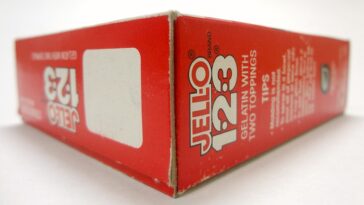 A vintage Jell-O 1-2-3 gelatin dessert mix box | ©Image Credit: Flickr / TheFoodJunk