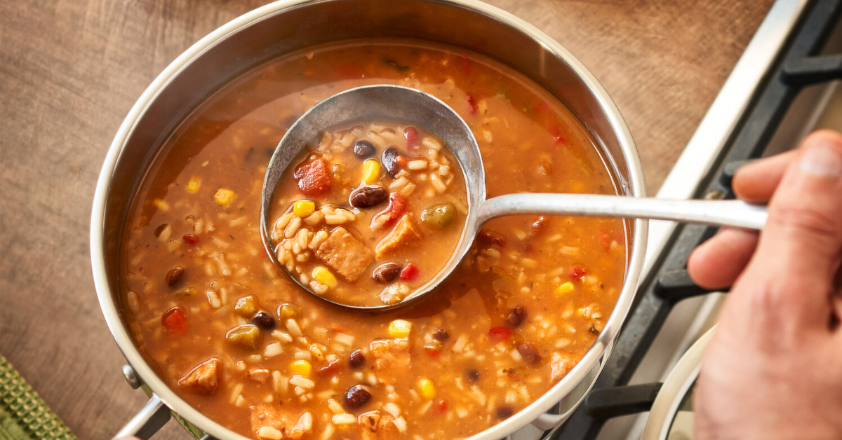 A pot of Campbell's Chicken Tortilla Soup | ©Image Credit: The Campbell's Company