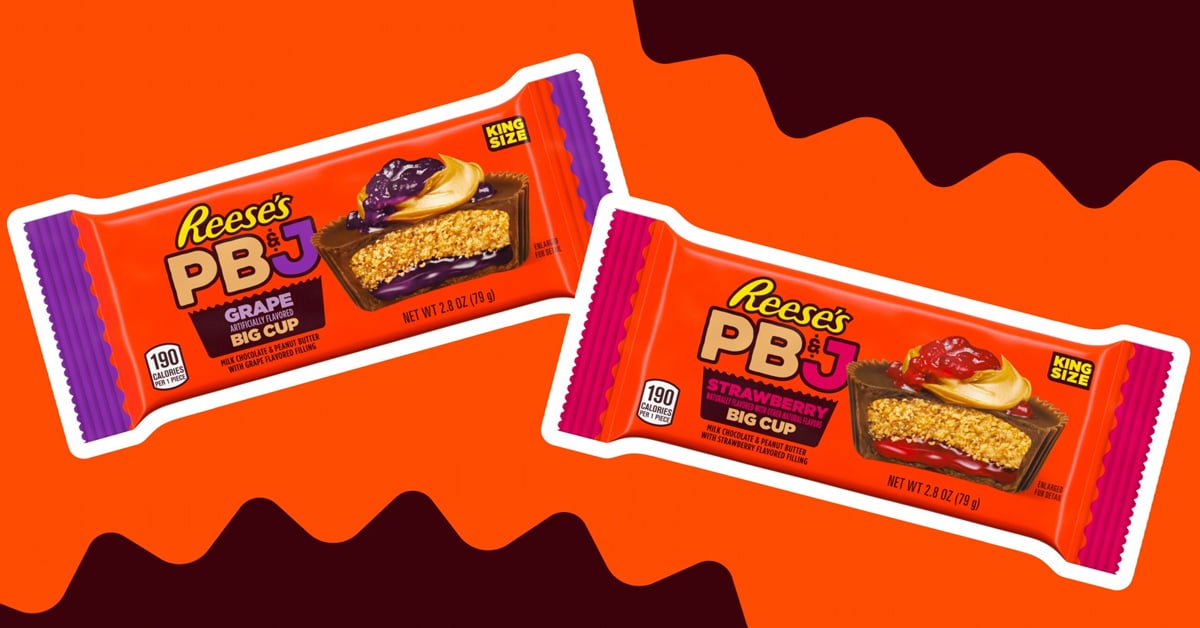 New Reese’s PB&J Big Cups in Strawberry and Grape flavor | ©Image Credit: The Hershey Company