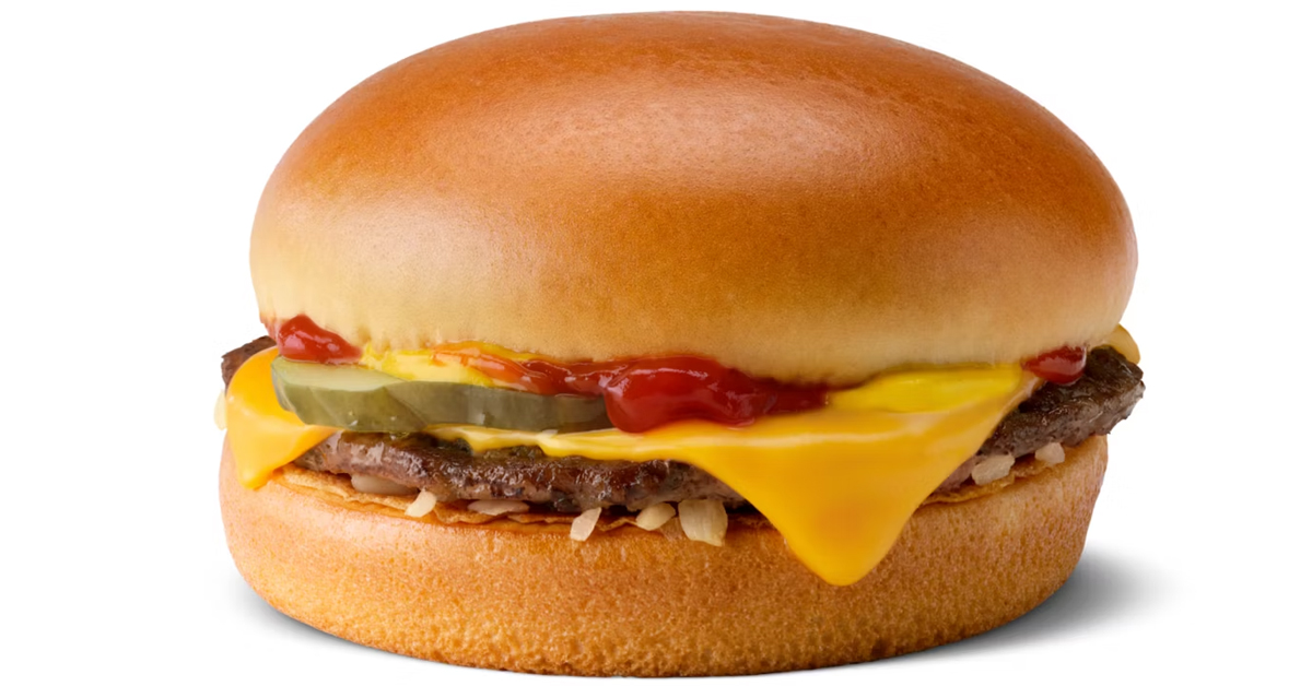 McDonald's cheeseburger | ©Image Credit: McDonald's