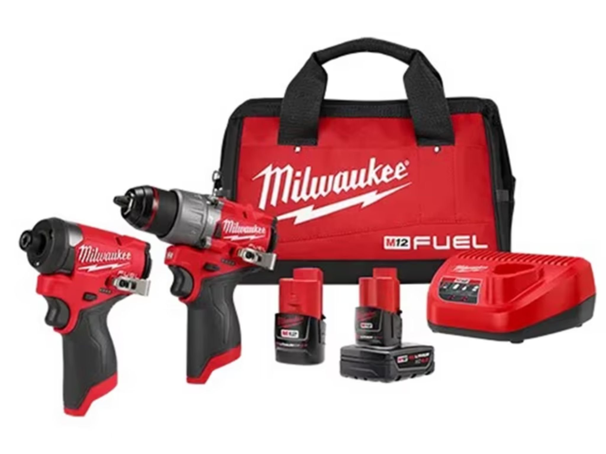 Milwaukee Drill and Impact Driver Set M12 FUEL 2-Tool Combo Kit ©Image Credit: Milwaukee