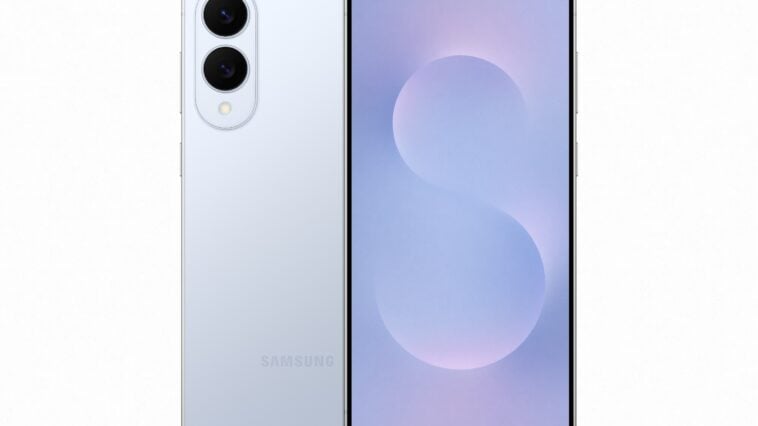 Front and back view of the Samsung Galaxy S25 Edge