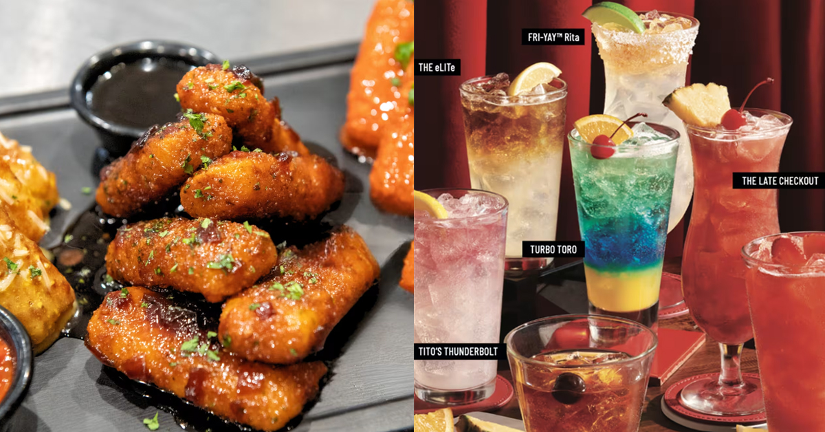 TGI Fridays' new mozarella sticks and cocktails | ©Image Credit: TGI Fridays