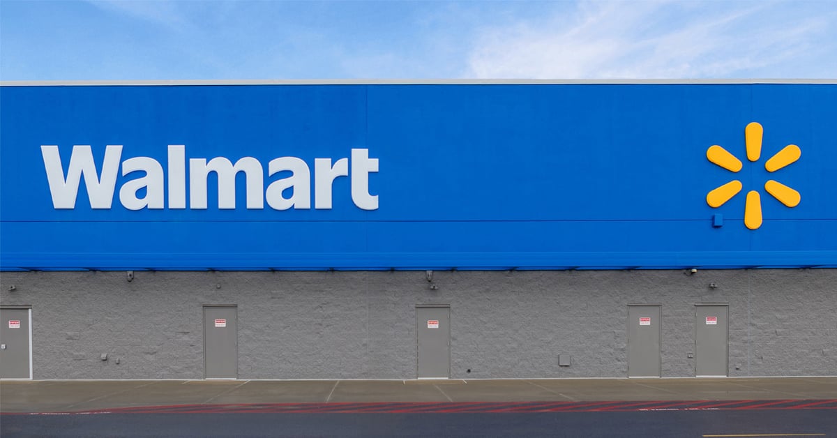 The exterior of a Walmart store | ©Image Credit: Walmart