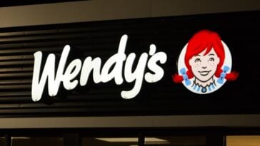 Wendy's neon logo sign