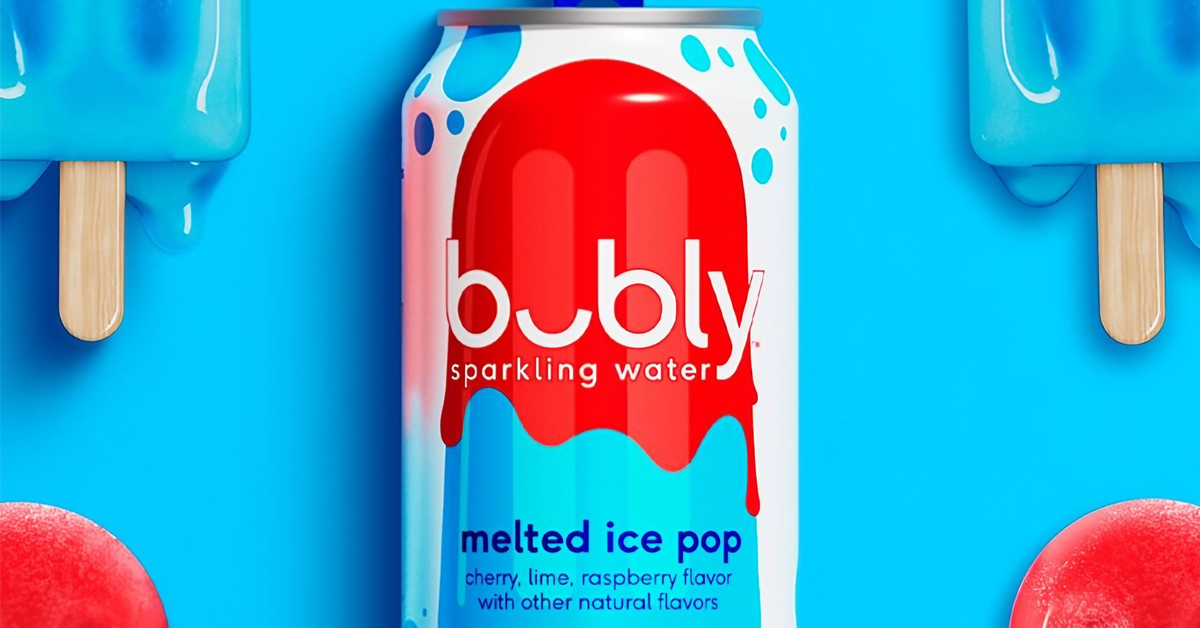 A can of Bubly Melted Ice Pop Sparkling Water | ©Image Credit: PepsiCo