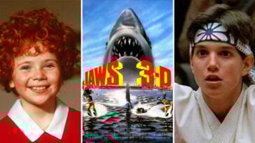 Annie, Jaws 3-D, and The Karate Kid will stream on Netflix this July | ©Image Credit: Rastar, Jerry Weintraub Productions, and Universal Pictures