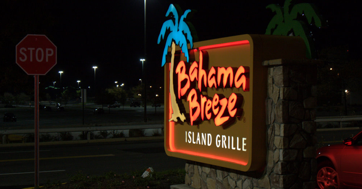 Bahama Breeze Island Grille signage | ©Image Credit: Krista/Flickr