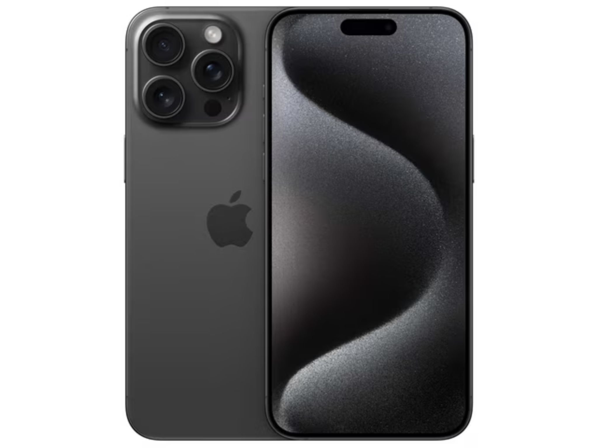 Black iPhone 15 Pro Max ©Image Credit: Apple
