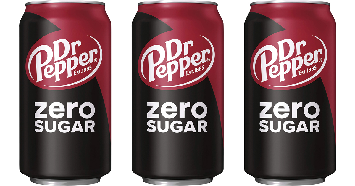 Cans of Dr Pepper Zero Sugar | ©Image Credit: PepsiCo