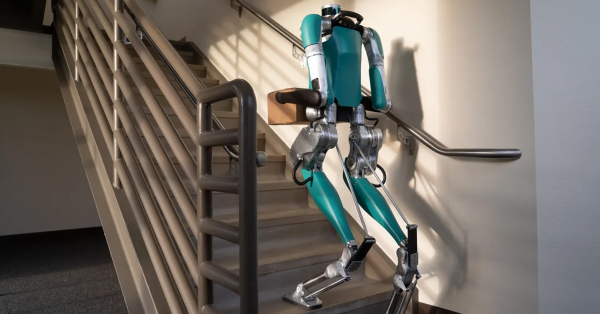 Humanoid robots developed by Agility Robotics, an Amazon partner exploring last-mile delivery solutions | ©Image Credit: Agility Robotics