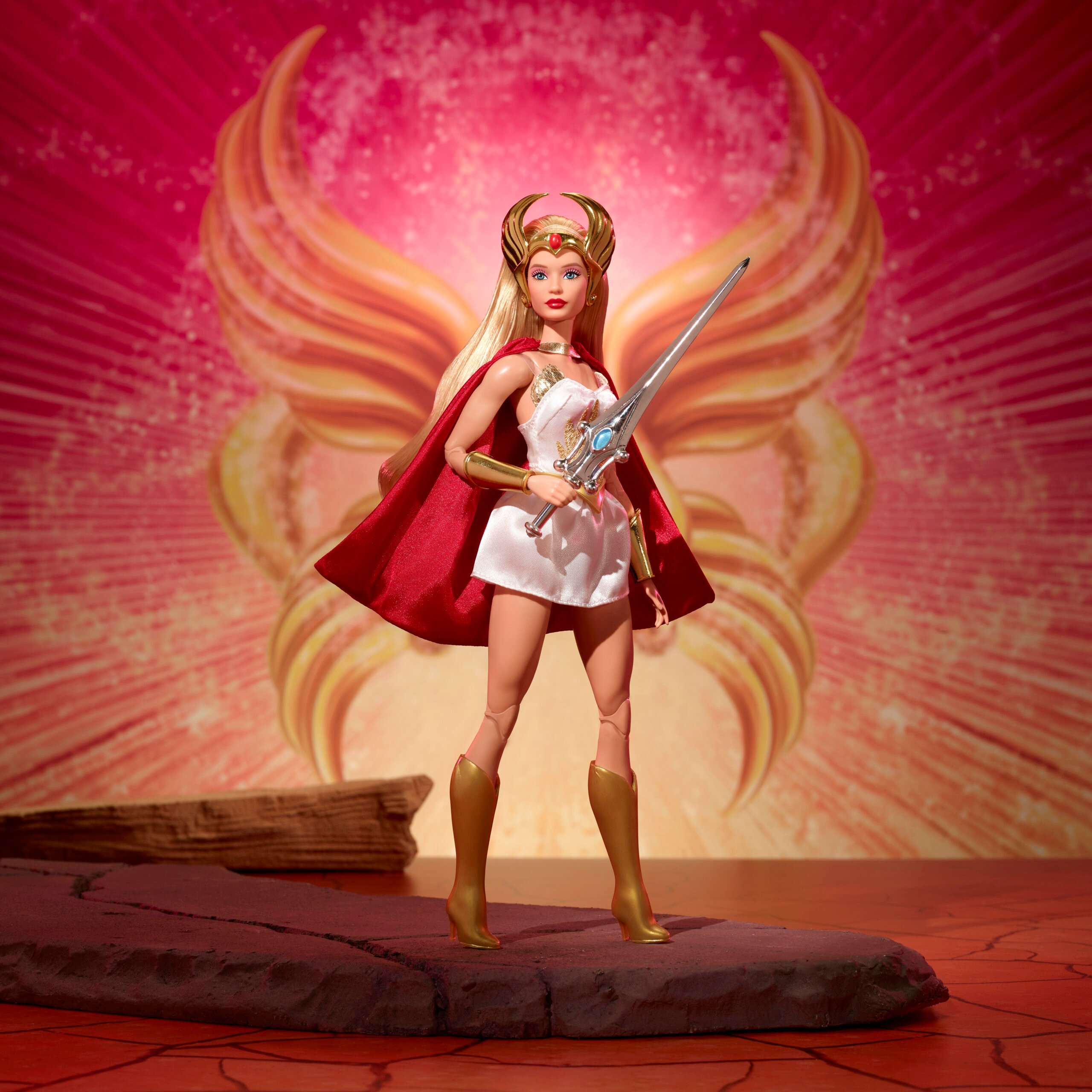 The She-Ra Barbie doll (front view) | ©Image Credit: Mattel