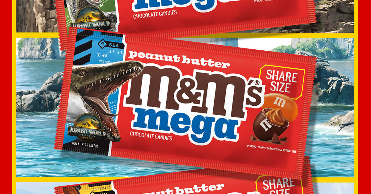 M&M'S Jurassic World Rebirth special packs | ©Image Credit: Mars, Incorporated