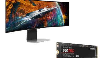 Samsung 49-inch Odyssey OLED Gaming Monitor with 4TB SSD 990 Pro ©Image Credit: Samsung