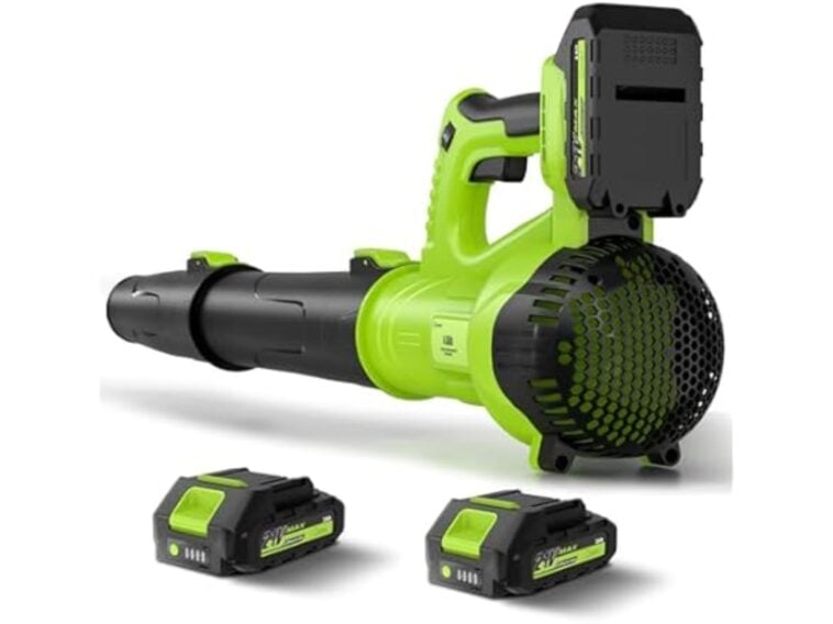The Greener 21V Cordless Leaf Blower ©Image Credit Greener