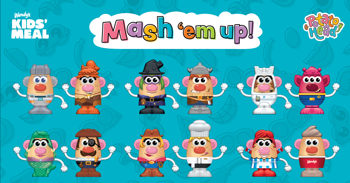 The new Potato Head Kids’ Meal toys at Wendy's | ©Image Credit: Wendy's