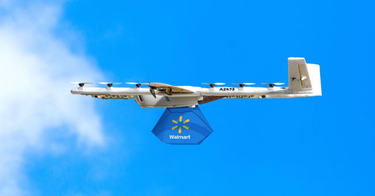 Walmart drone delivery in partnership with Wing | ©Image Credit: Walmart
