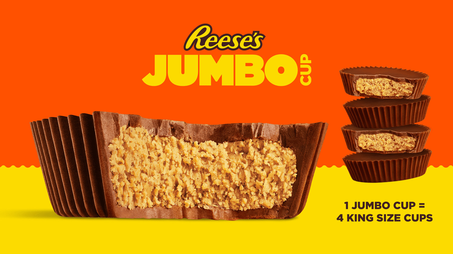 Reese's Jumbo Cup ©Image Credit: Reese's