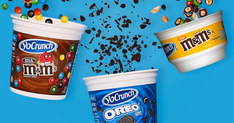 Multiple YoCrunch flavors and sizes=