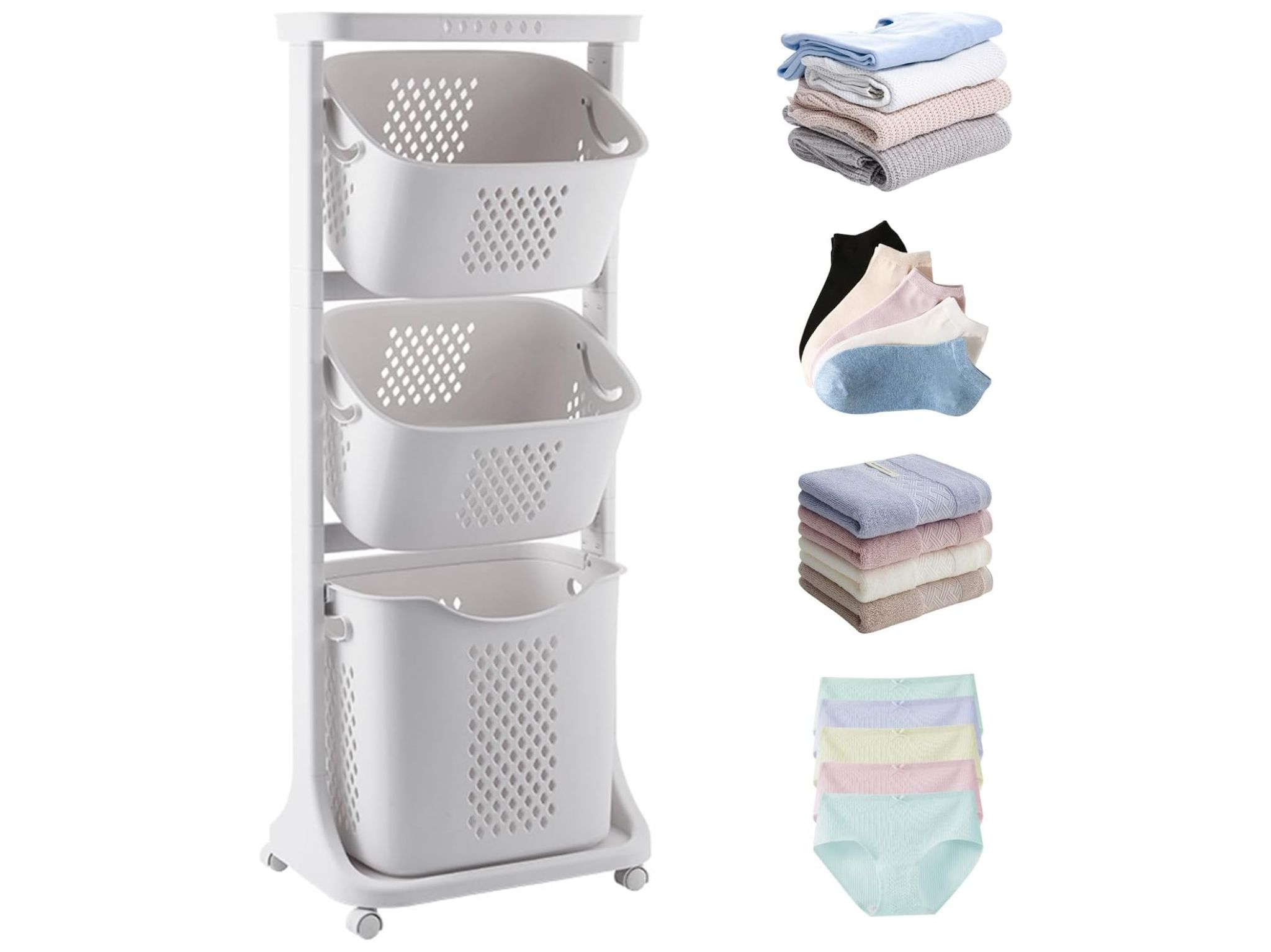 Tidy Up Your Space with These Home Storage Essentials 3 Baokaler 3-Tier Laundry Hamper Basket Sorter ©Image Credit: Baokaler