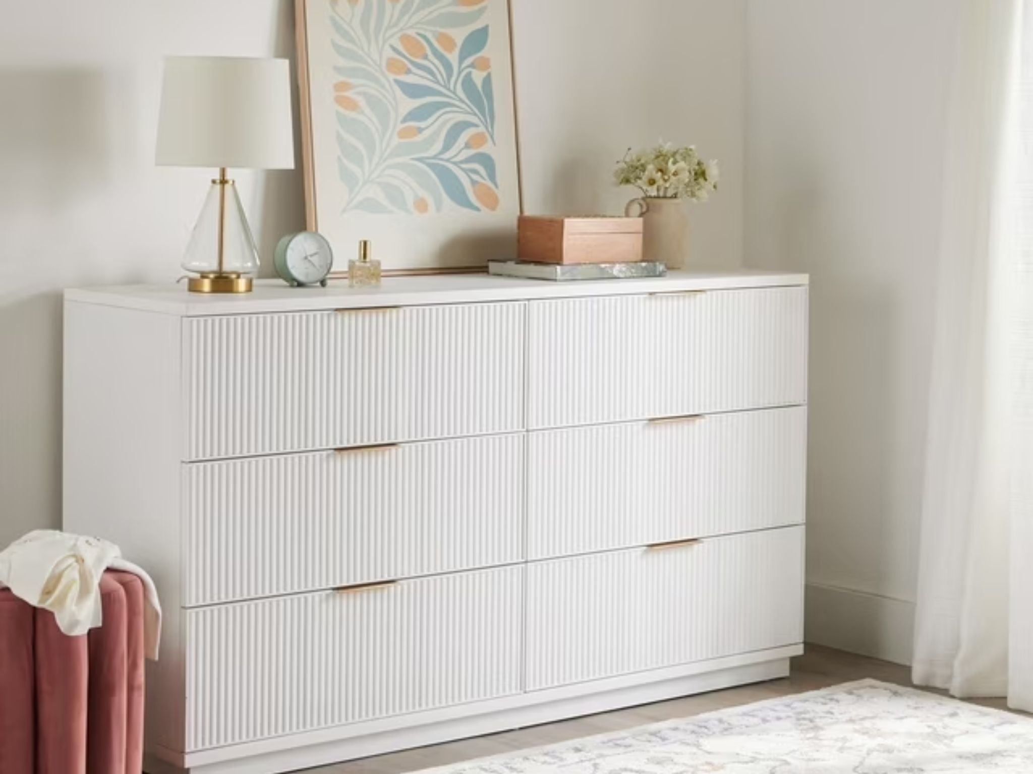 Better Homes and Gardens Lillian 6 Drawer Dresser ©Image Credit: Better Homes and Gardens