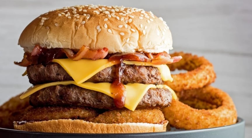 The 10 Highest-Calorie Fast Food Burgers, Ranked 2 Carls Jr. Double Western Bacon Cheeseburger
