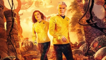 Rebecca Romijn as Una Chin-Riley and Anson Mount as Christopher in Star Trek: Strange New Worlds | ©Image Credit: Paramount+