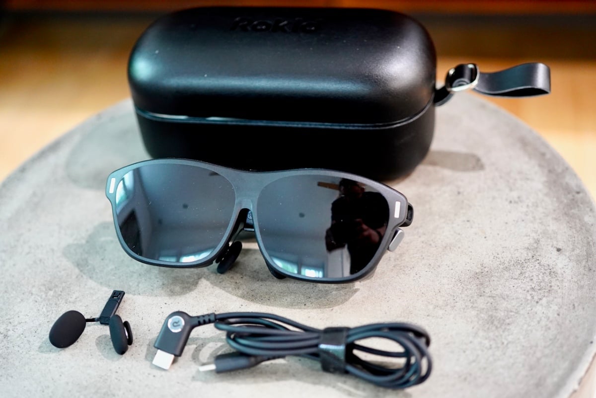 Rokid Max 2 AR Glasses Review: The Perfect First AR Glasses 10 Complete Rokid Max 2 package including glasses, carrying case, cable, and accessories