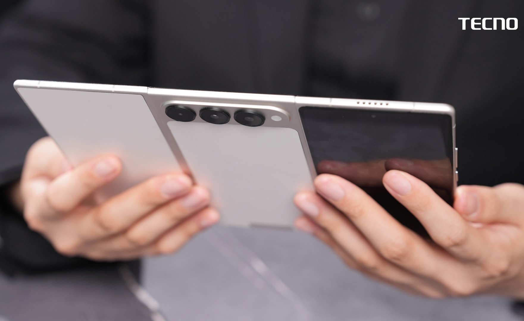 The PHANTOM Ultimate G Fold is just 3.49mm thick when open and it houses a massive 9.94-inch display ©Image Credit: Tecno
