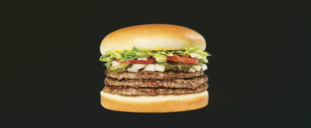 The 10 Highest-Calorie Fast Food Burgers, Ranked 4 Whataburger Triple Meat Whataburger