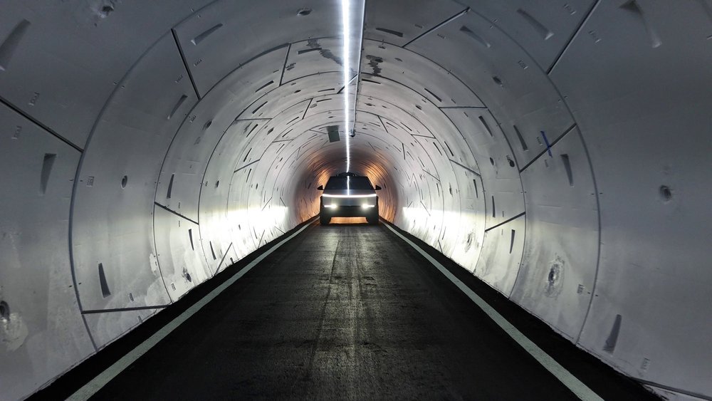 The Boring Company's CYBERTUNNEL