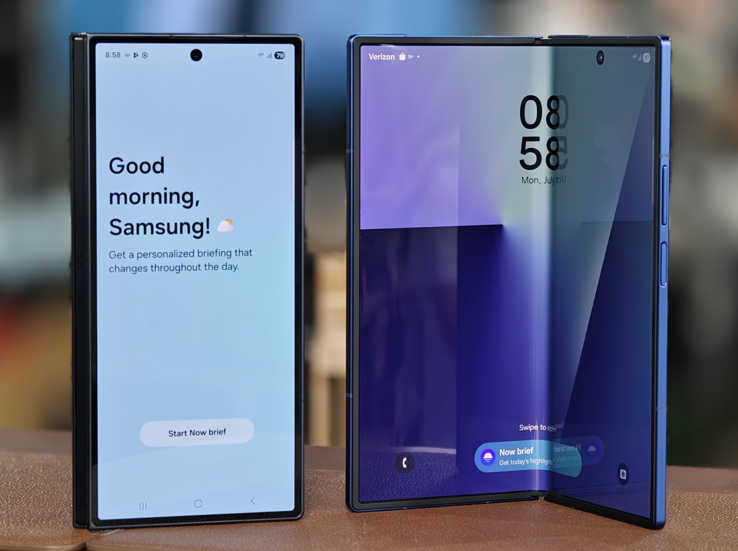 The Samsung Galaxy Z Fold7 is about the size of an iPhone 16 Pro Max when folded