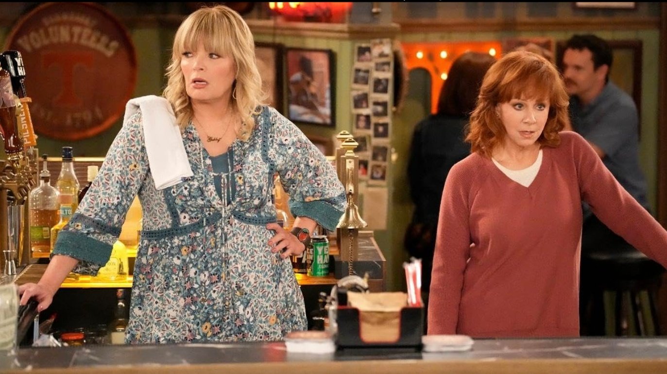 Every NBC Show Cancelled and Renewed for 2025 11 Reba McEntire and Melissa Peterman in Happy's Place (2024)