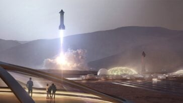 SpaceX's Mission Mars vision that envisions a city on the planet | ©Image Credit: SpaceX