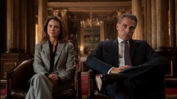 Rufus Sewell and Keri Russell in The Diplomat (2023) | ©Image Credit: Netflix