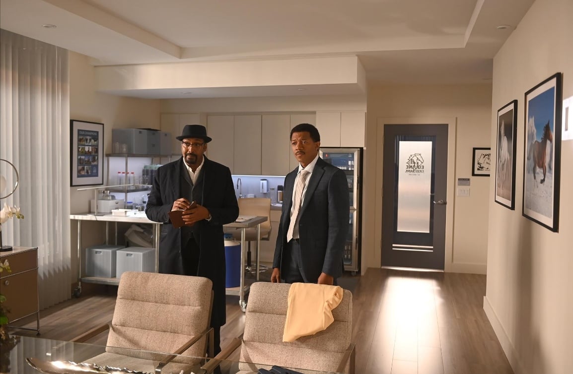Every NBC Show Cancelled and Renewed for 2025 3 PeopleJesse L. Martin and Miles Mussende in The Irrational - Murder She Rode
