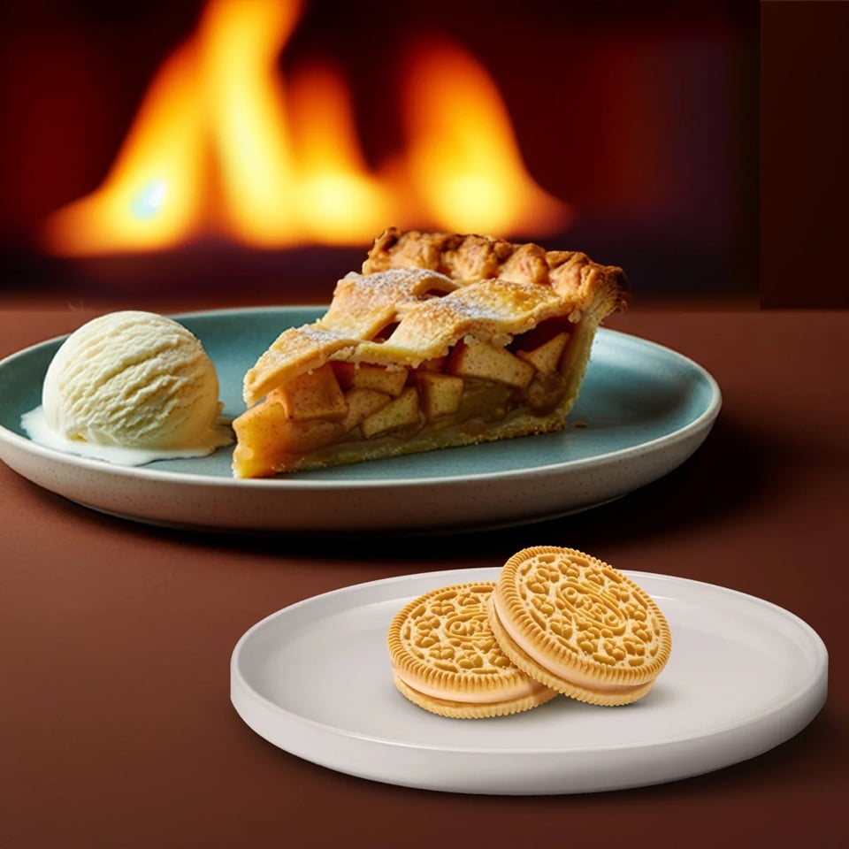 The new Apple Pie à la Mode Oreos | ©Image Credit: Oreo