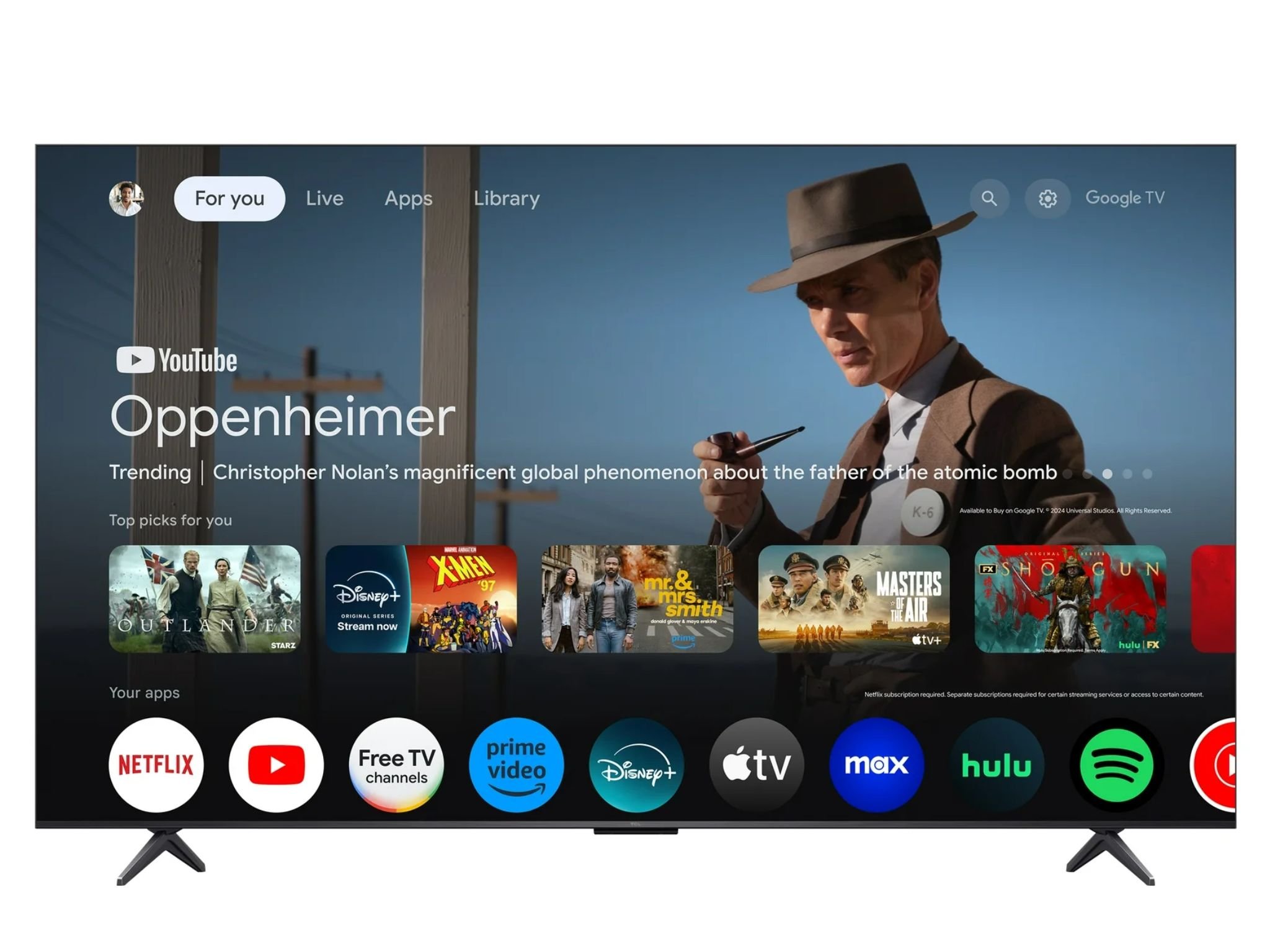 85-inch TCL QM6K 4K TV ©Image Credit: TCL