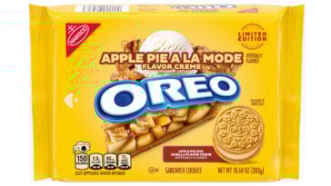 Apple pie à la mode, now in cookie form—Oreo’s sweetest fall upgrade yet! | ©Image Credit: Oreo