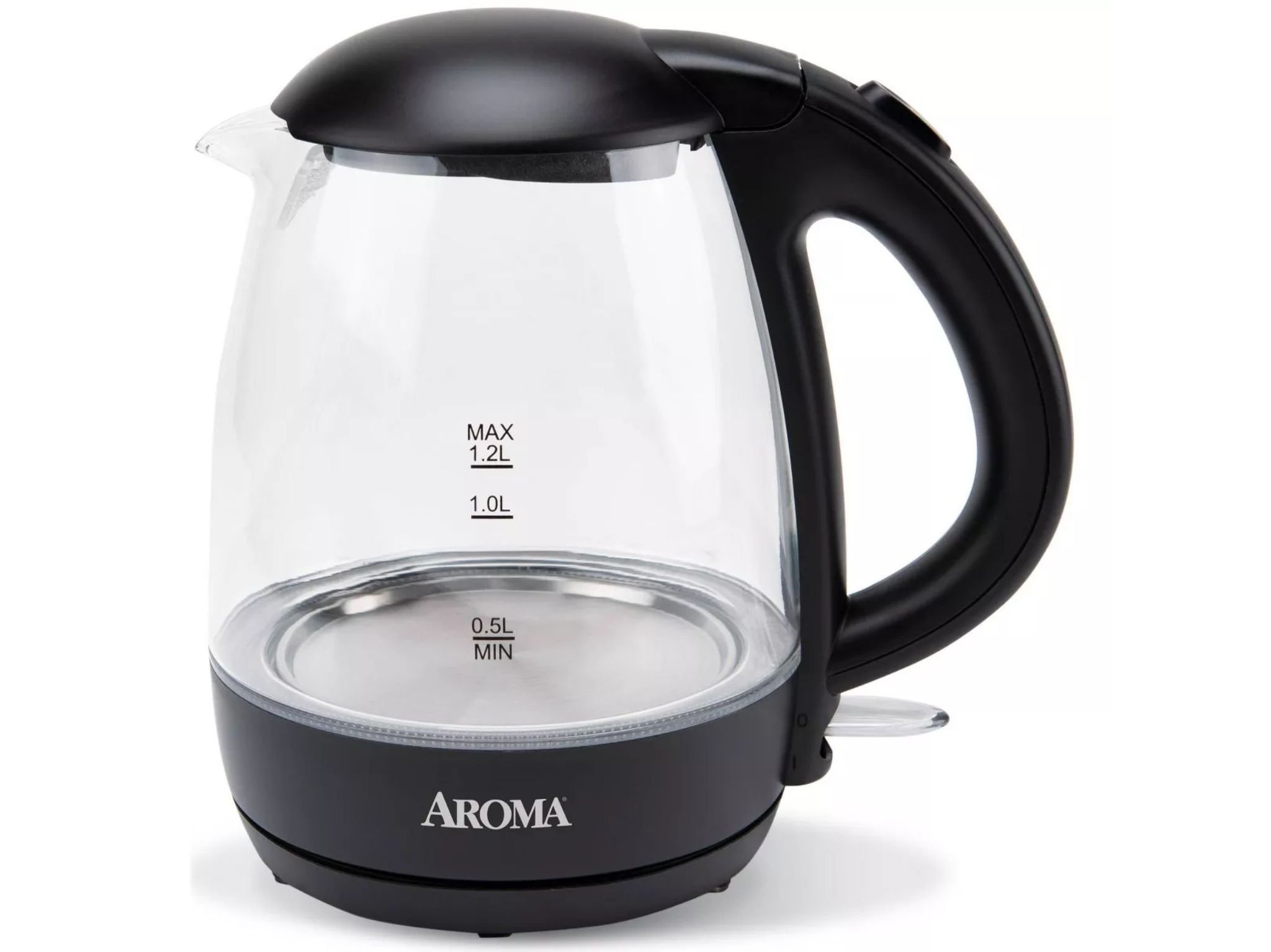 10 back-to-school kitchen deals under $150 at Target 3 Aroma 1.2L Glass Kettle ©Image Credit: Aroma