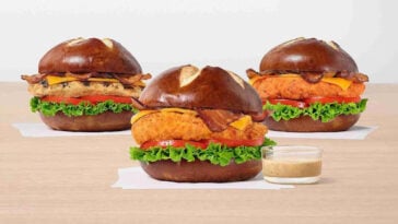 Chick-fil-A’s Pretzel Cheddar Club Sandwich will be available nationwide this August. | ©Image Credit: Chick-fil-A