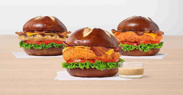 Chick-fil-A’s Pretzel Cheddar Club Sandwich will be available nationwide this August. | ©Image Credit: Chick-fil-A