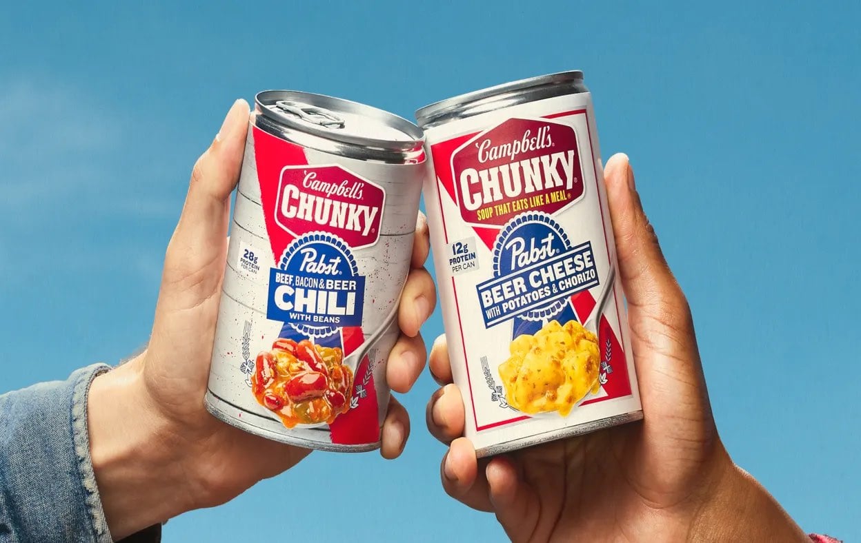 Soup that tastes like bar food and beer? Campbell’s and PBR just made it happen. ©Image Credit: Campbell's