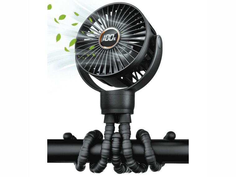 FrSara Portable Baby Stroller Fan ©Image Credit: FrSara