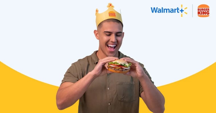 Free Whoppers, anyone? Walmart+ members can claim one every day this week with BK Royal Perks. | ©Image Credit: Walmart+