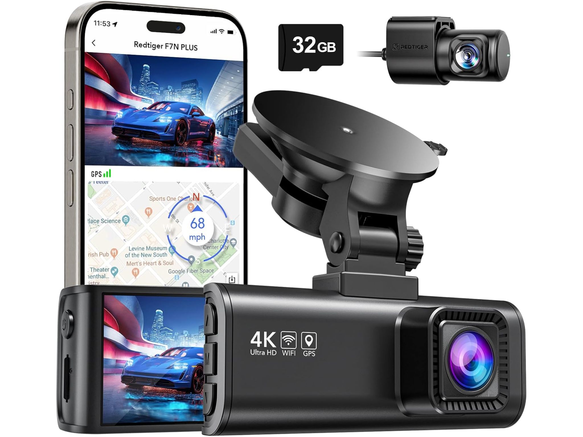 REDTIGER Front and Rear Dash Cam ©Image Credit: REDTIGER