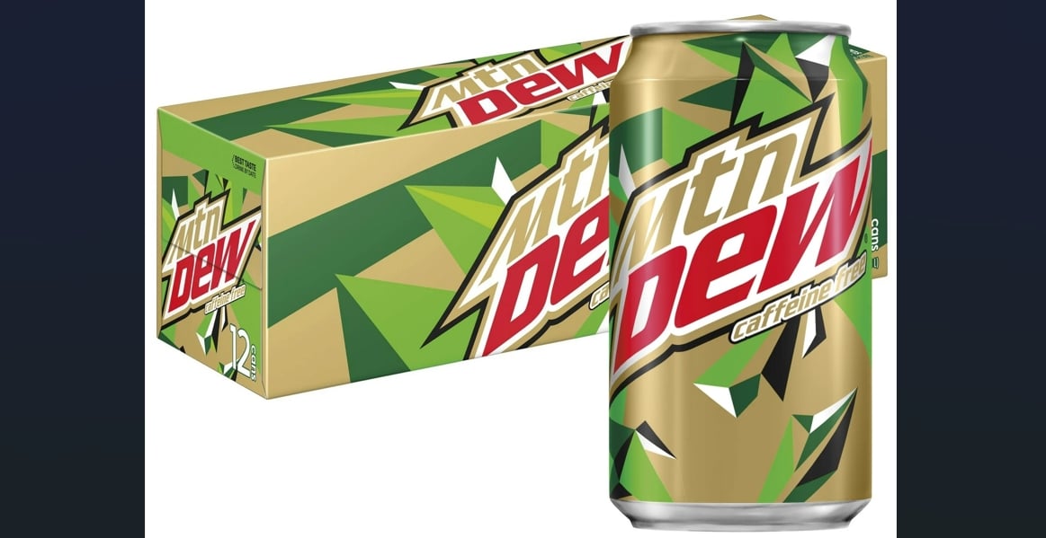 Caffeine Free Mountain Dew Citrus Soda Pop | ©Image Credit: Walmart