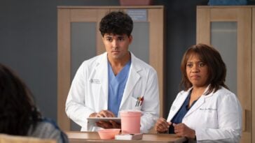 Chandra Wilson and Niko Terho in Ridin' Solo (Season 21, Episode 12 of Grey's Anatomy, 2025) | ©Image Credit: ABC